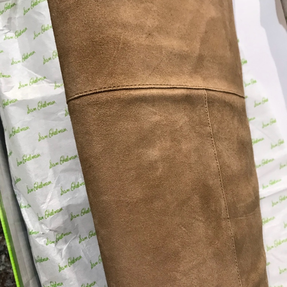 NWT Sam Edelman Elina Oatmeal Suede Over the Knee - Picture 5 of 5